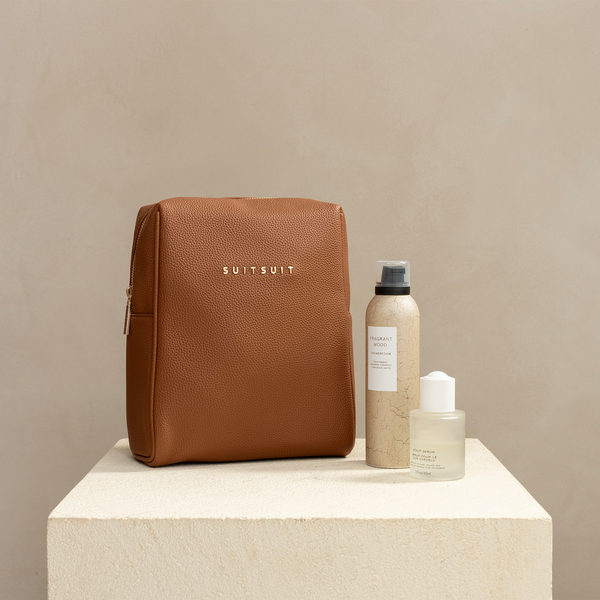 Fab Seventies - Camel - Toiletry Bag Upright XL