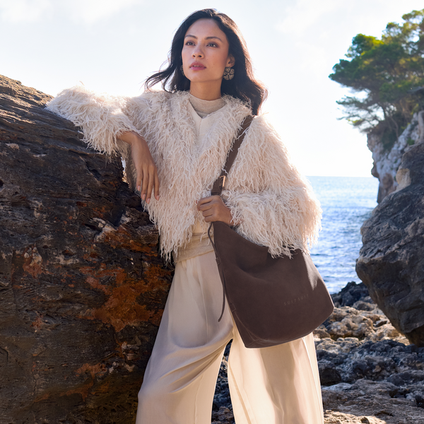 Fab Seventies Special Edition - Chocolate Brown - Slouchy Bag (Suede)