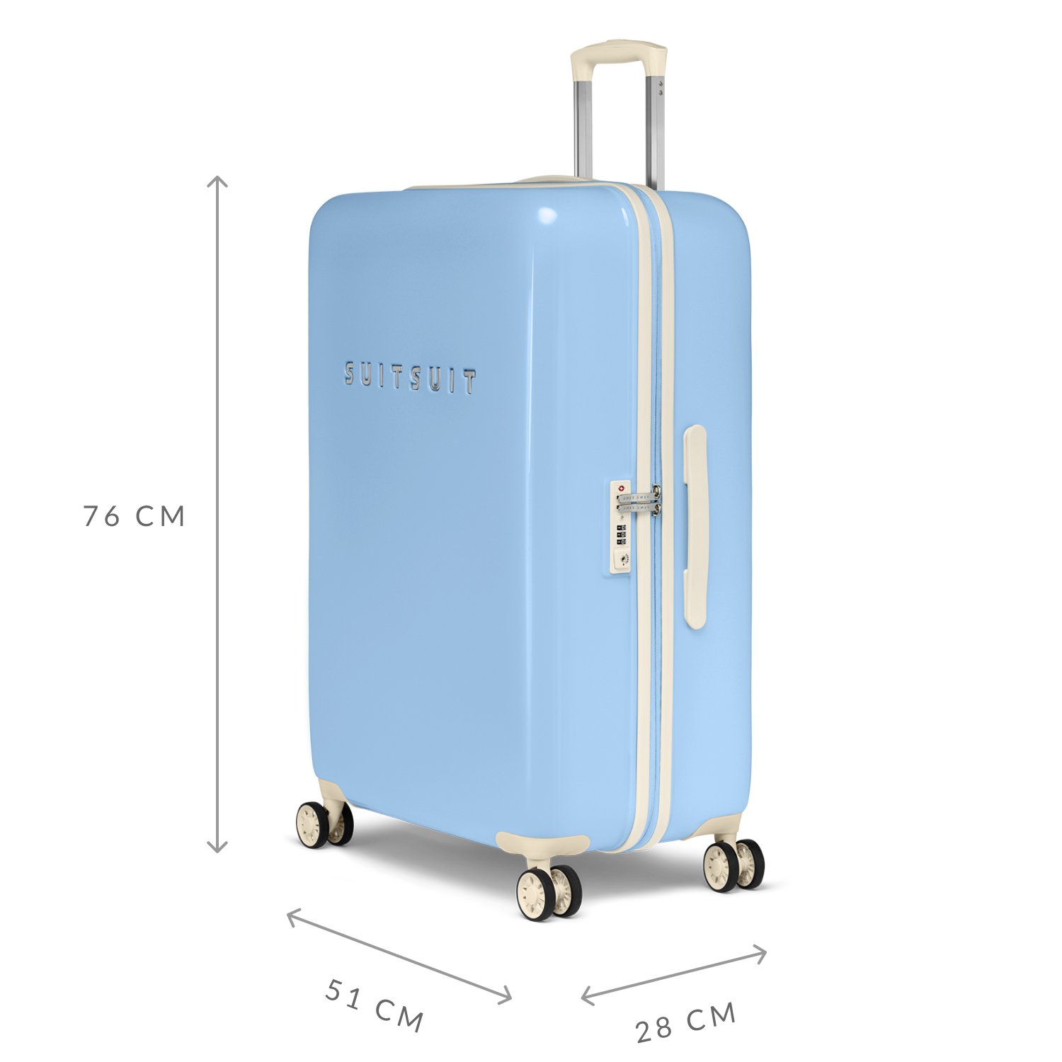 Fabulous Fifties - Chambray Blue - Check-in (76 cm)