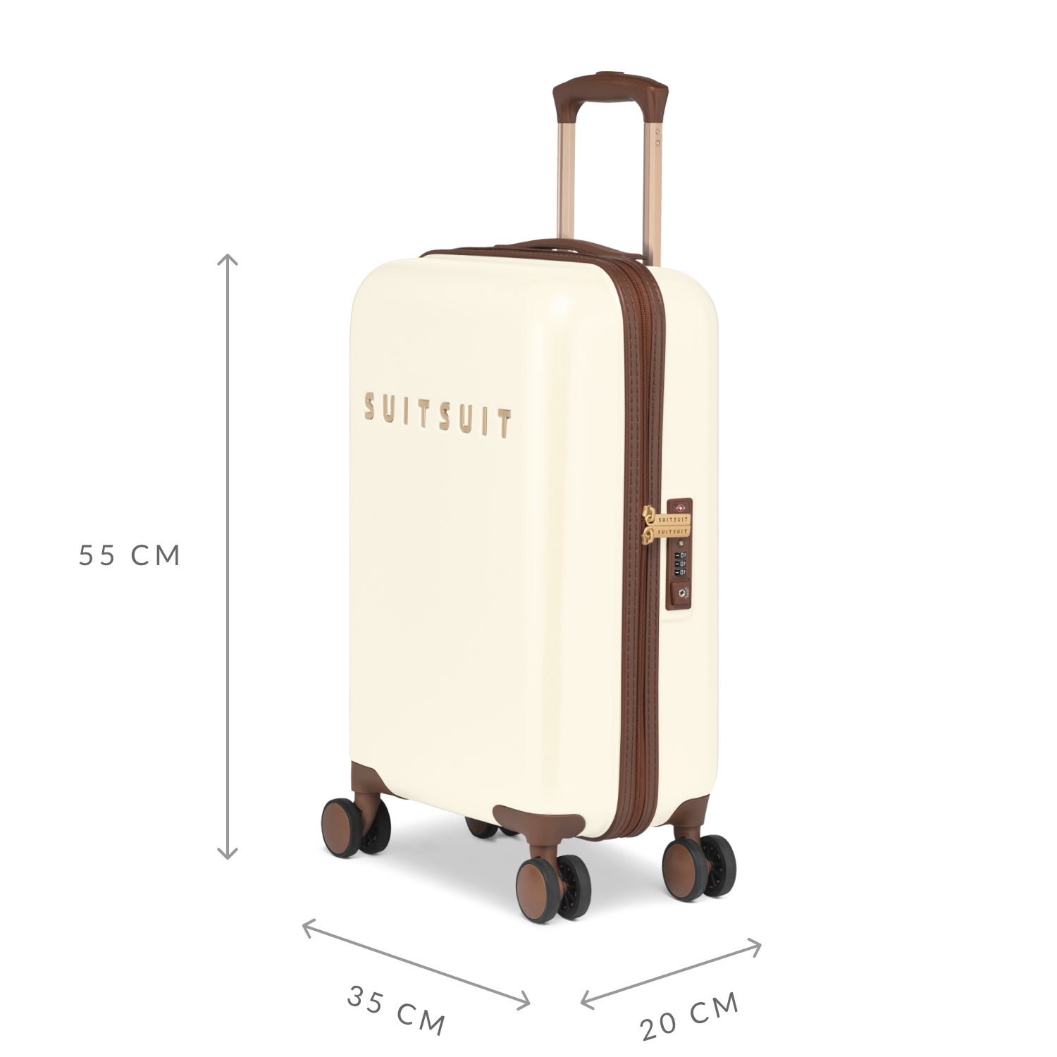 Fab Seventies - Antique White - Luggage Set (55/66/76 cm)