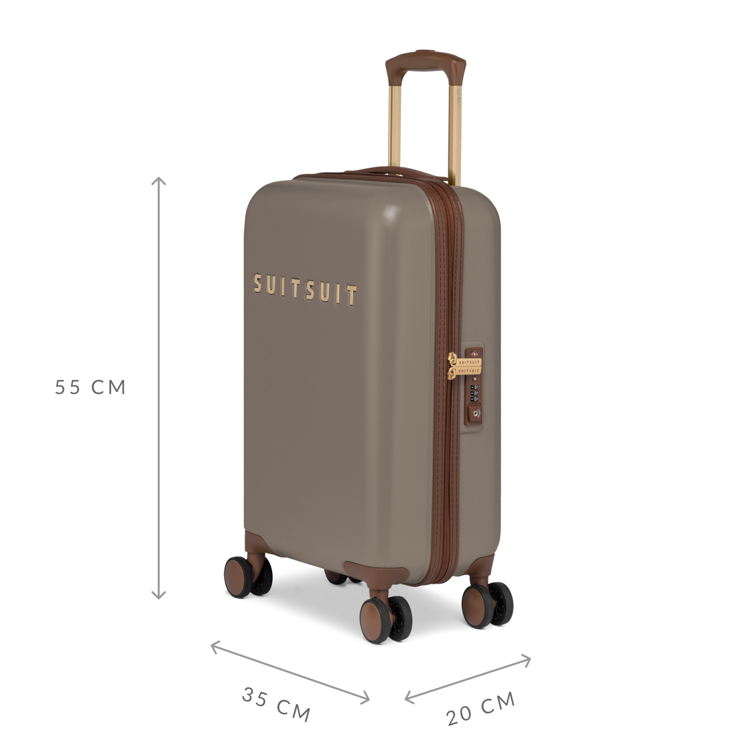 Fab Seventies - Taupe - Carry-on (55 cm)