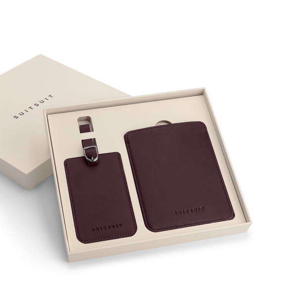 Mystique - Cherry Lacquer - Passport Sleeve & Luggage Tag Large
