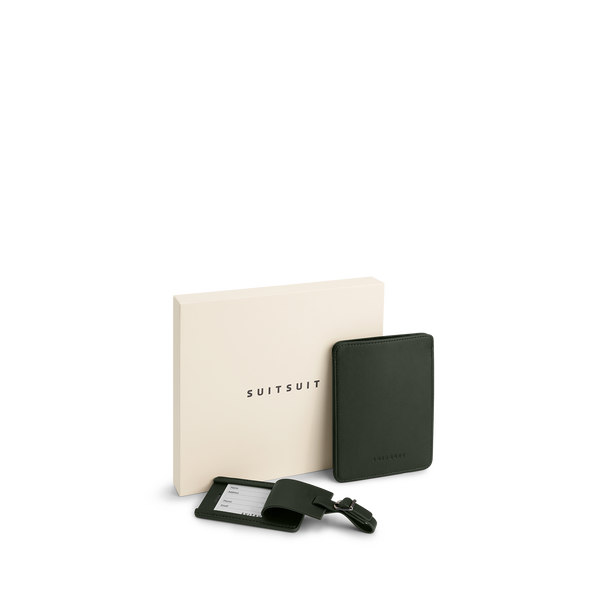 Mystique - Dark Olive - Passport Sleeve & Luggage Tag Medium