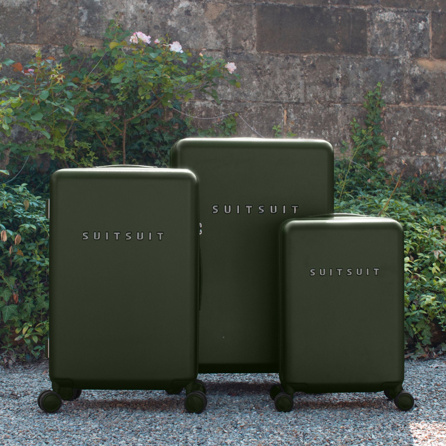 Mystique - Dark Olive - Luggage Set (55/66/76 cm)