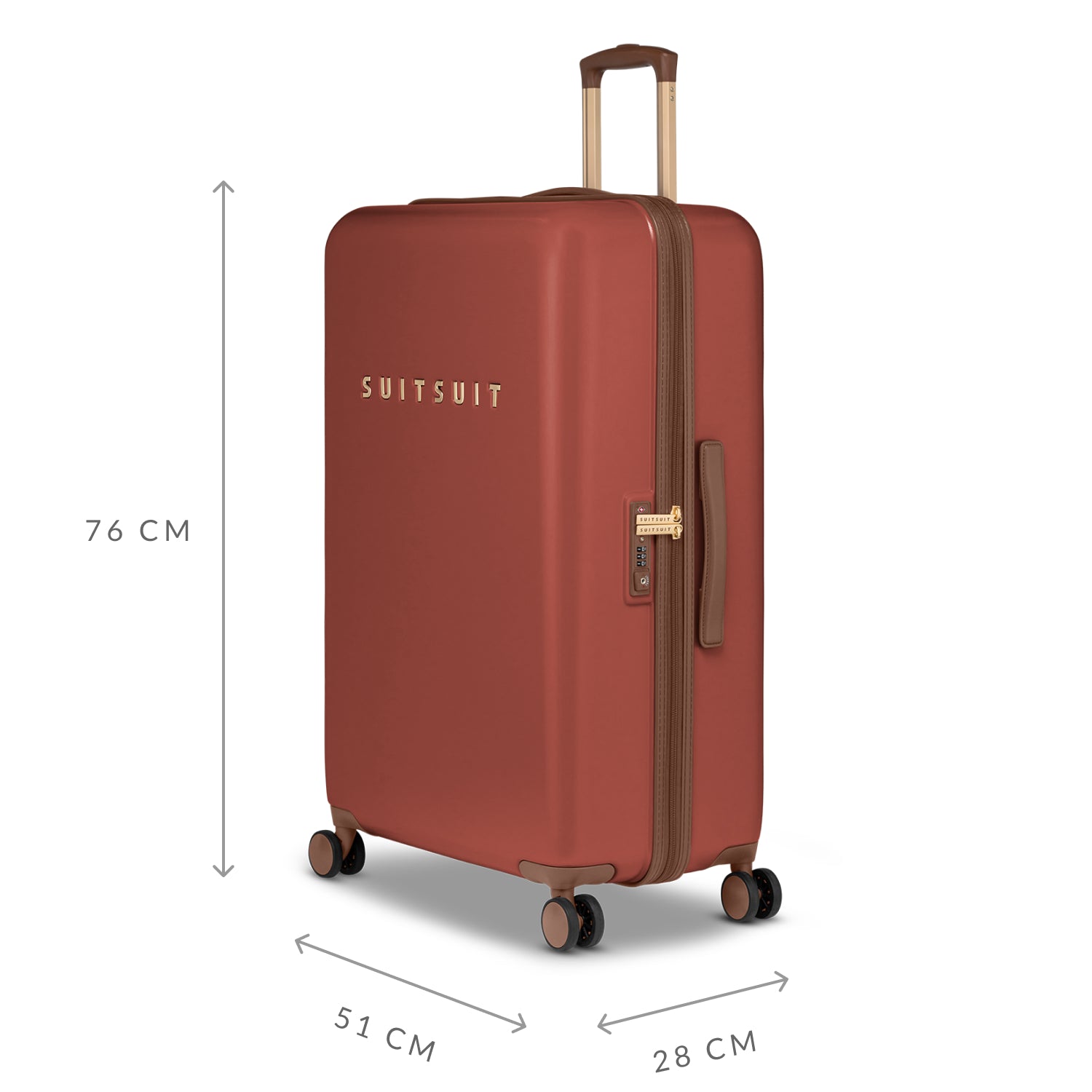 Fab Seventies - Red Ochre - Luggage Set (55/66/76 cm)