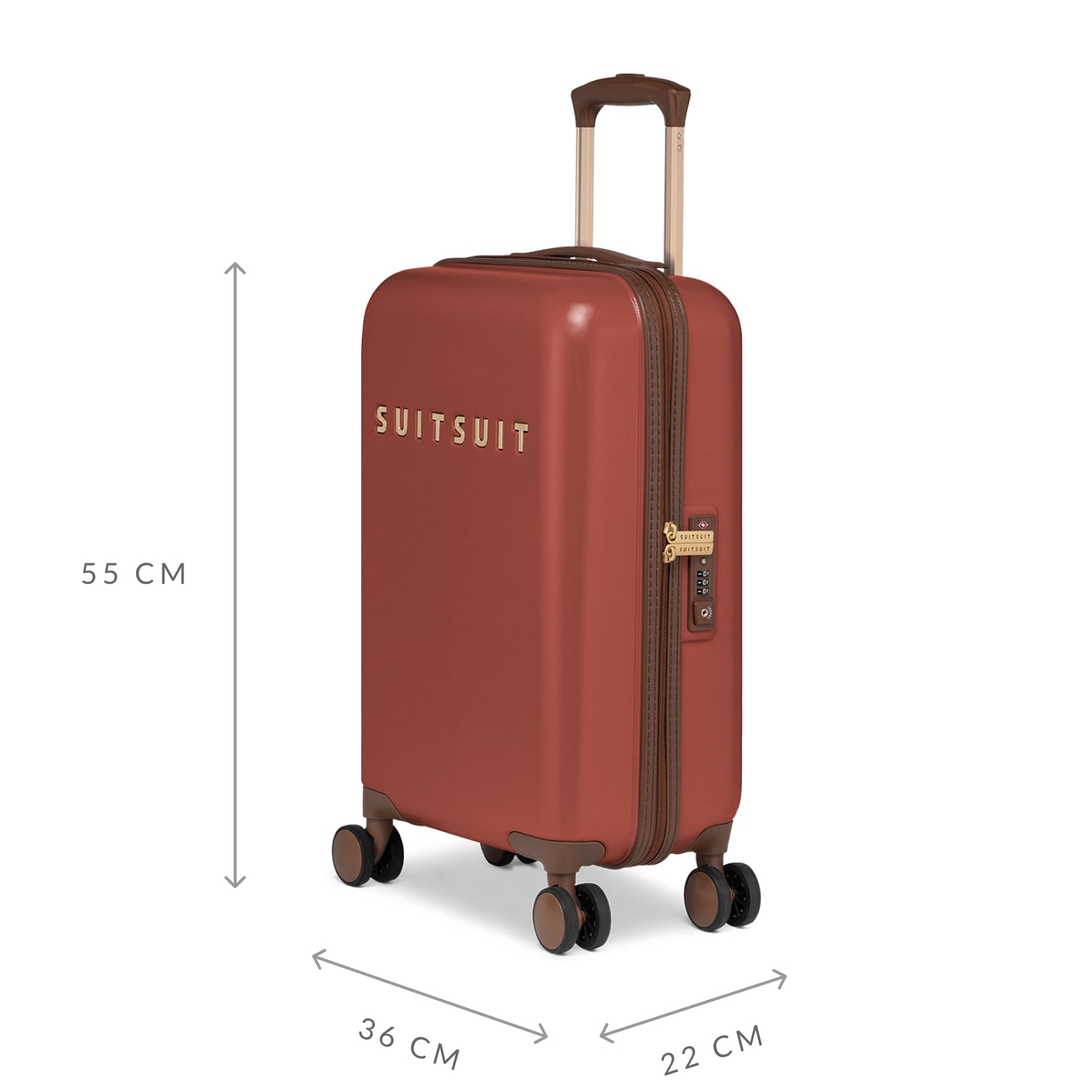 Fab Seventies - Red Ochre - Luggage Set (55/66/76 cm)