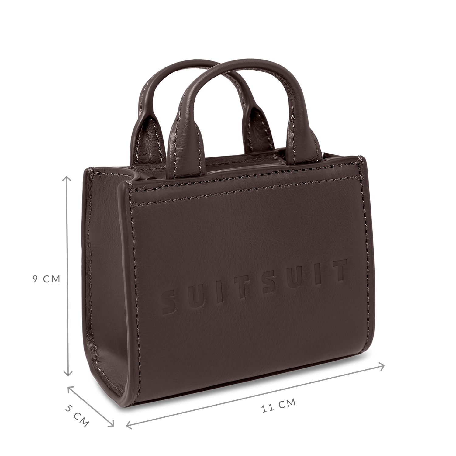 Fab Seventies Special Edition - Chocolate Brown - Micro Cross Body Bag (Smooth Leather)