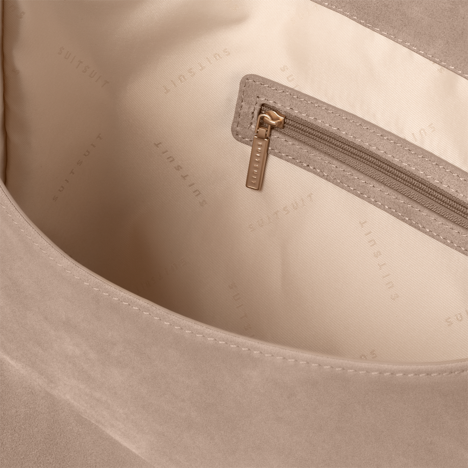 Fab Seventies Special Edition - Sandy Brown - Slouchy Bag (Suede)