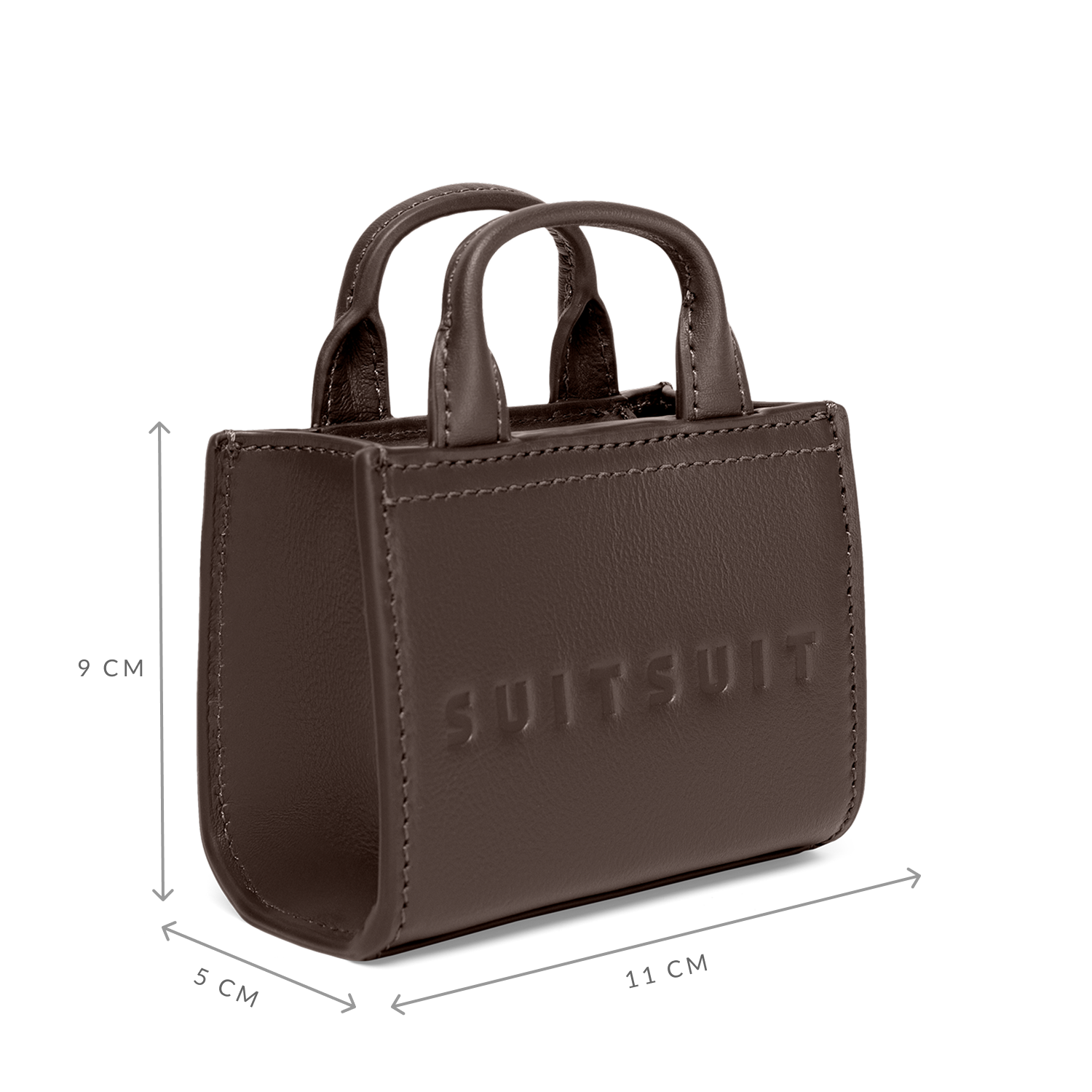 Fab Seventies Special Edition - Chocolate Brown - Micro Cross Body Bag (Smooth Leather)