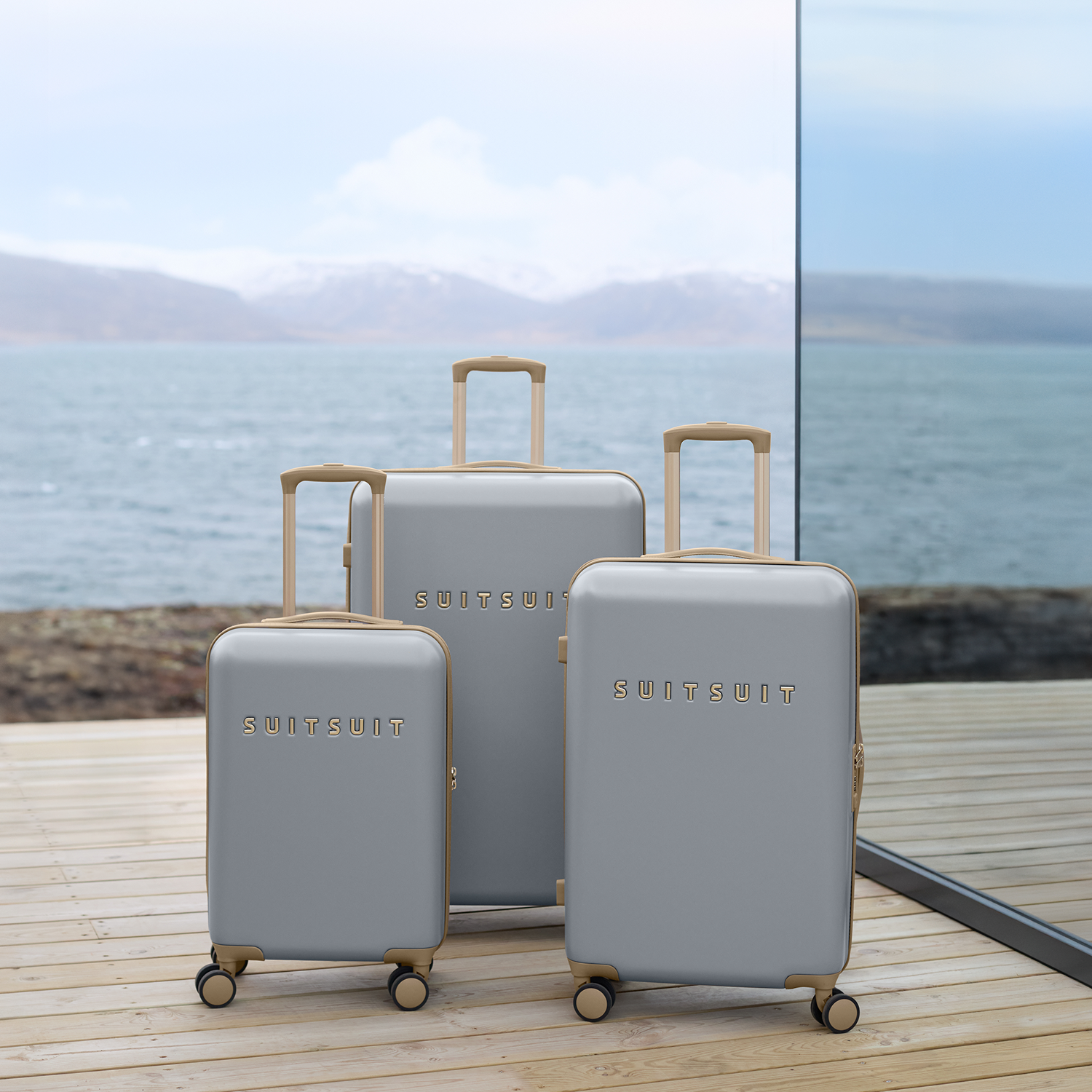 Fusion - Frosted Grey - Check-in (76 cm)