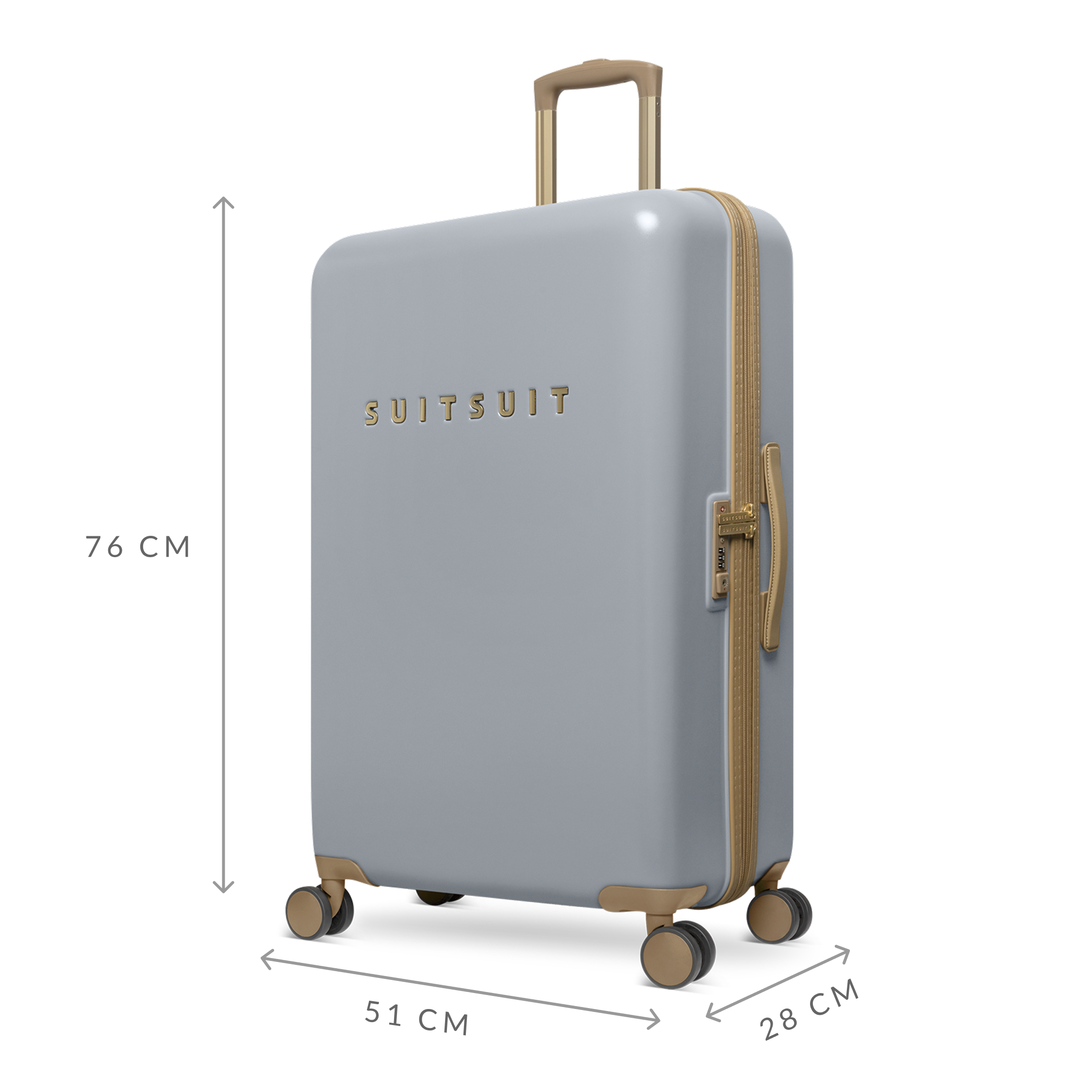 Fusion - Frosted Grey - Check-in (76 cm)