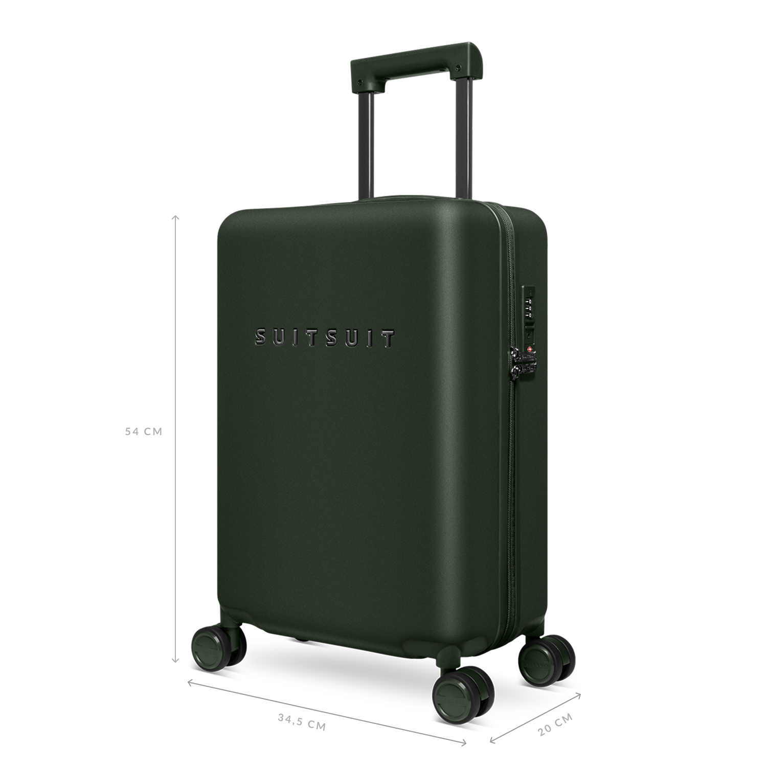 Mystique - Dark Olive - Carry-on (55 cm)