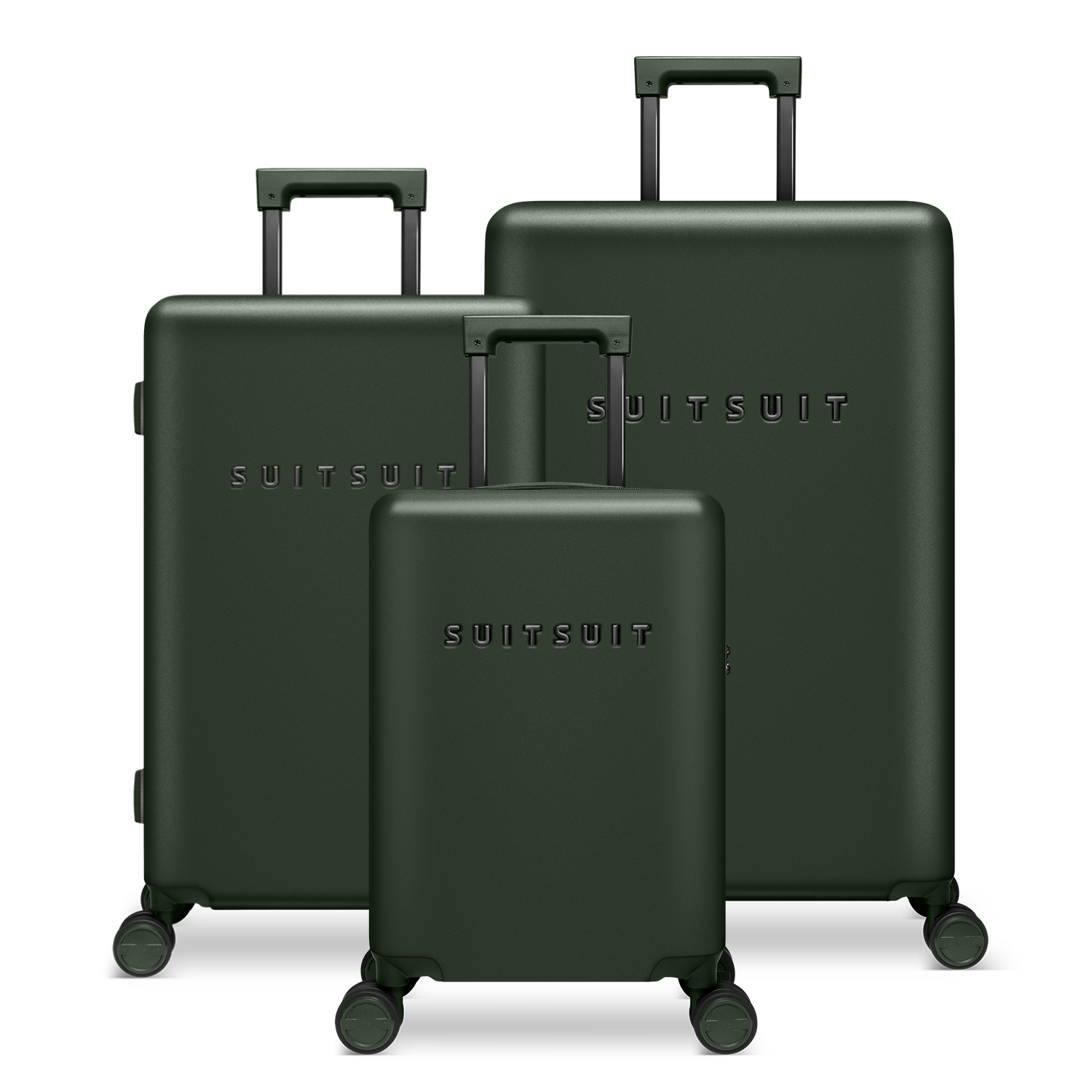 Mystique - Dark Olive - Luggage Set (55/66/76 cm)