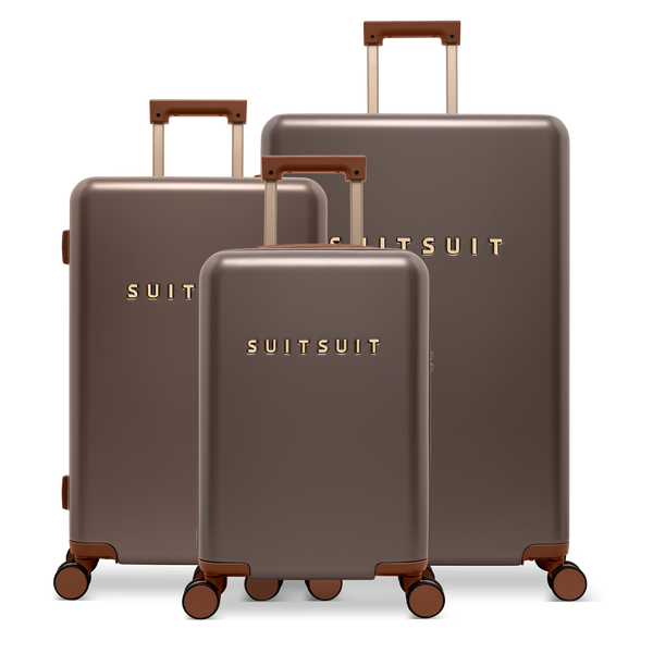Serenity - Chocolate Brown - Luggage Set (55/66/76 cm)