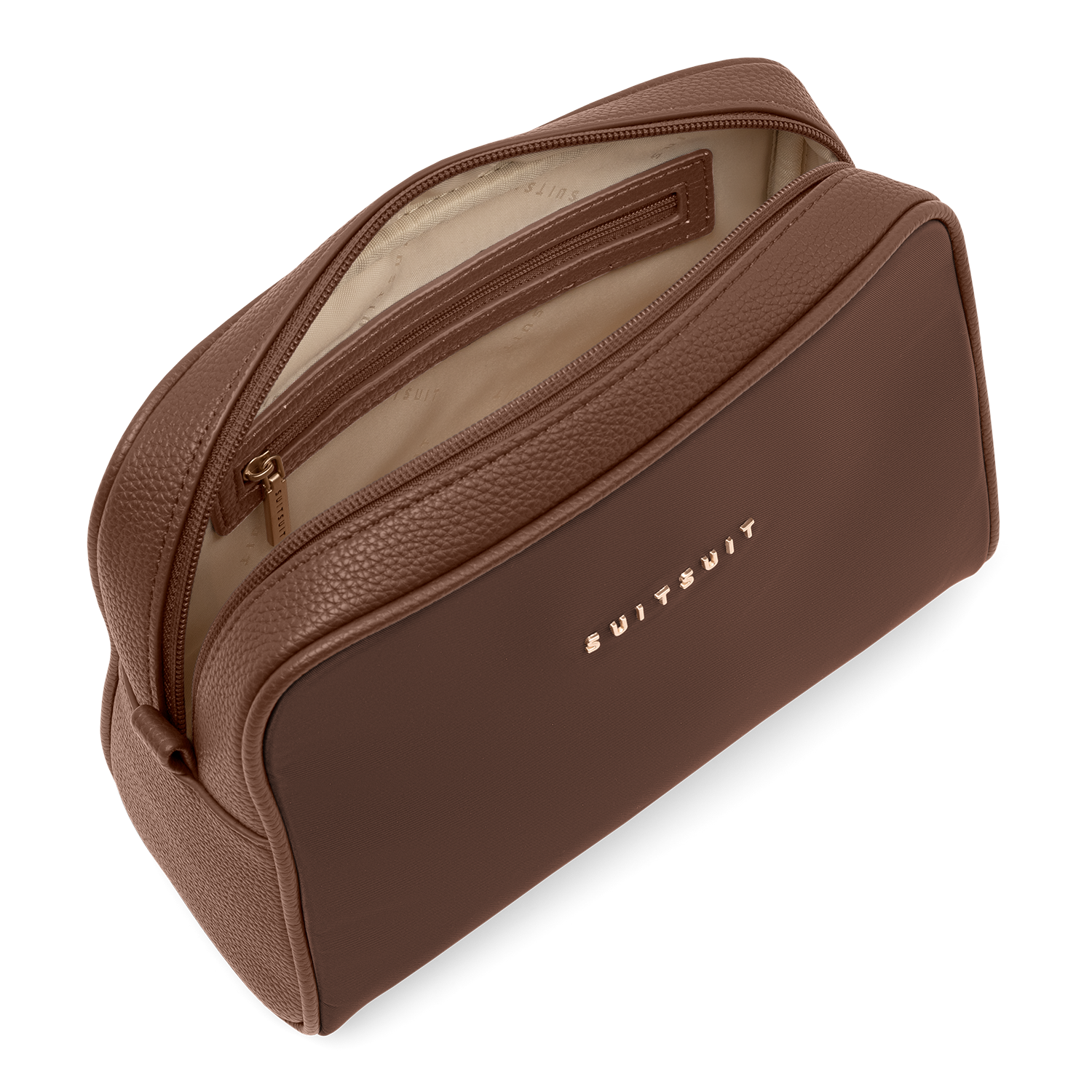 Serenity - Chocolate Brown - Toiletry Bag XL & Make-up Bag