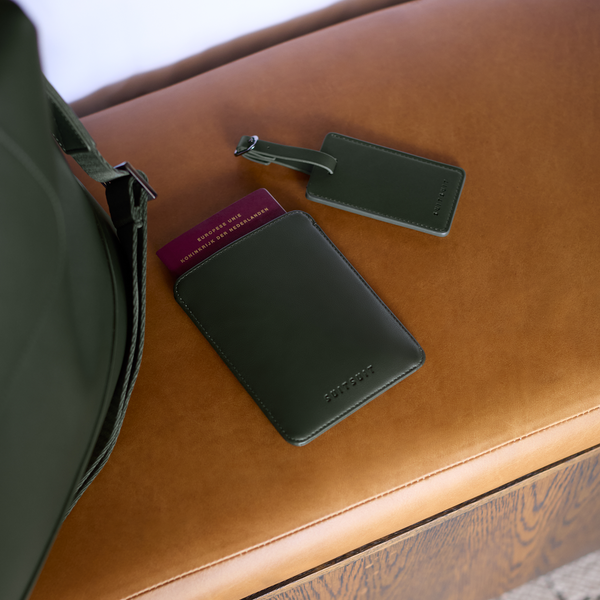 Mystique - Dark Olive - Passport Sleeve & Luggage Tag M