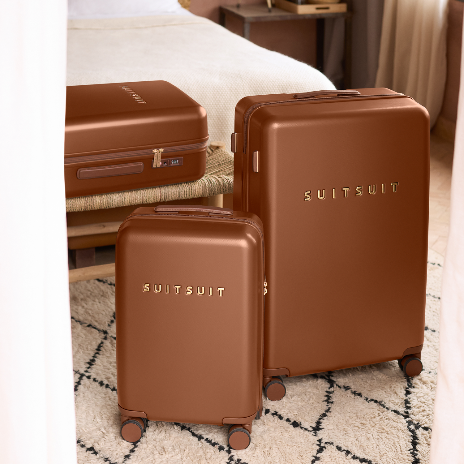 Serenity - Caramel Café - Luggage Set (55/66/76 cm)