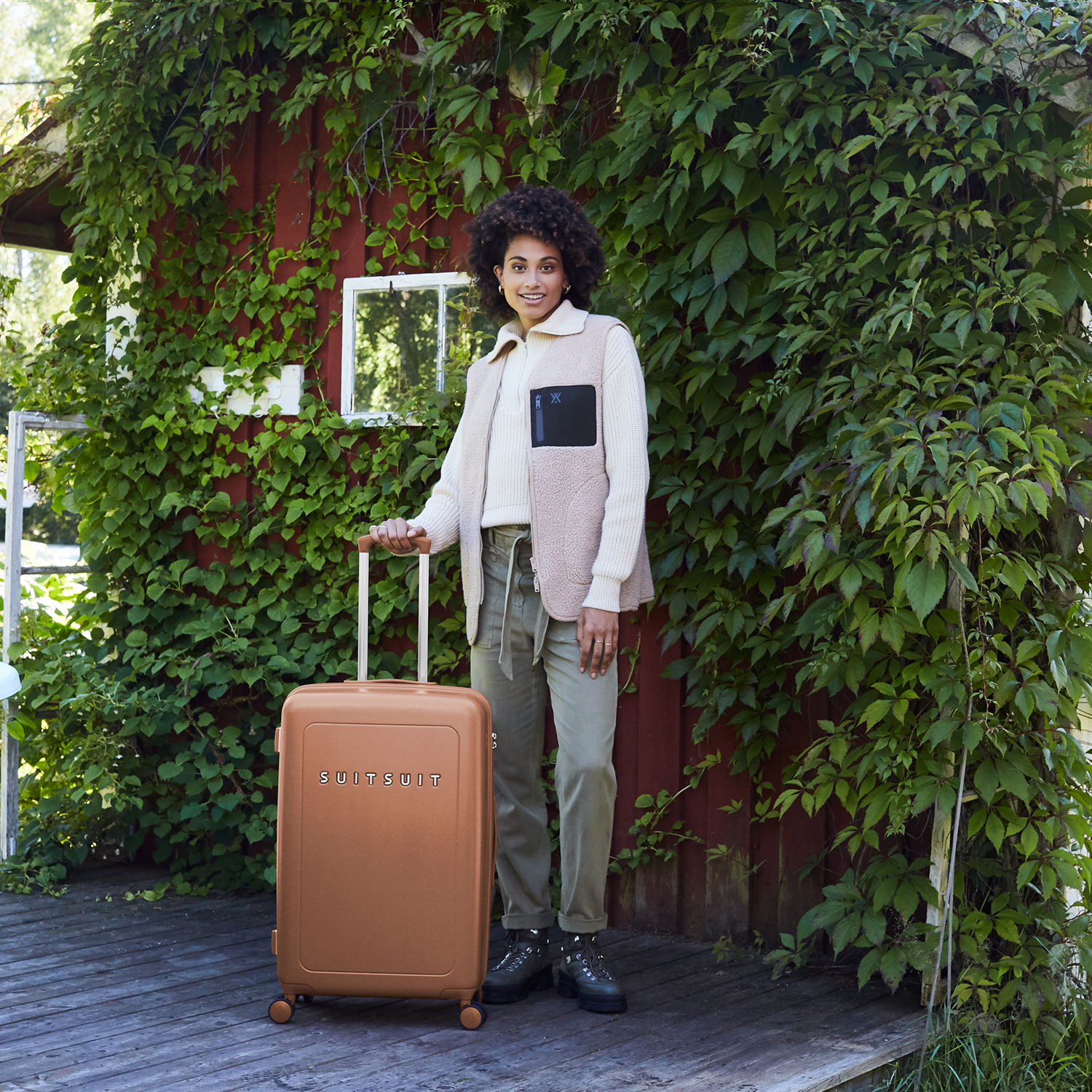 Natura - Maroon Oak - Check-in (76 cm)